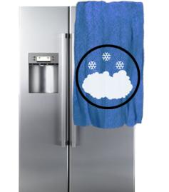 Намерзает снег, лед на стенке - холодильник Kuppersberg